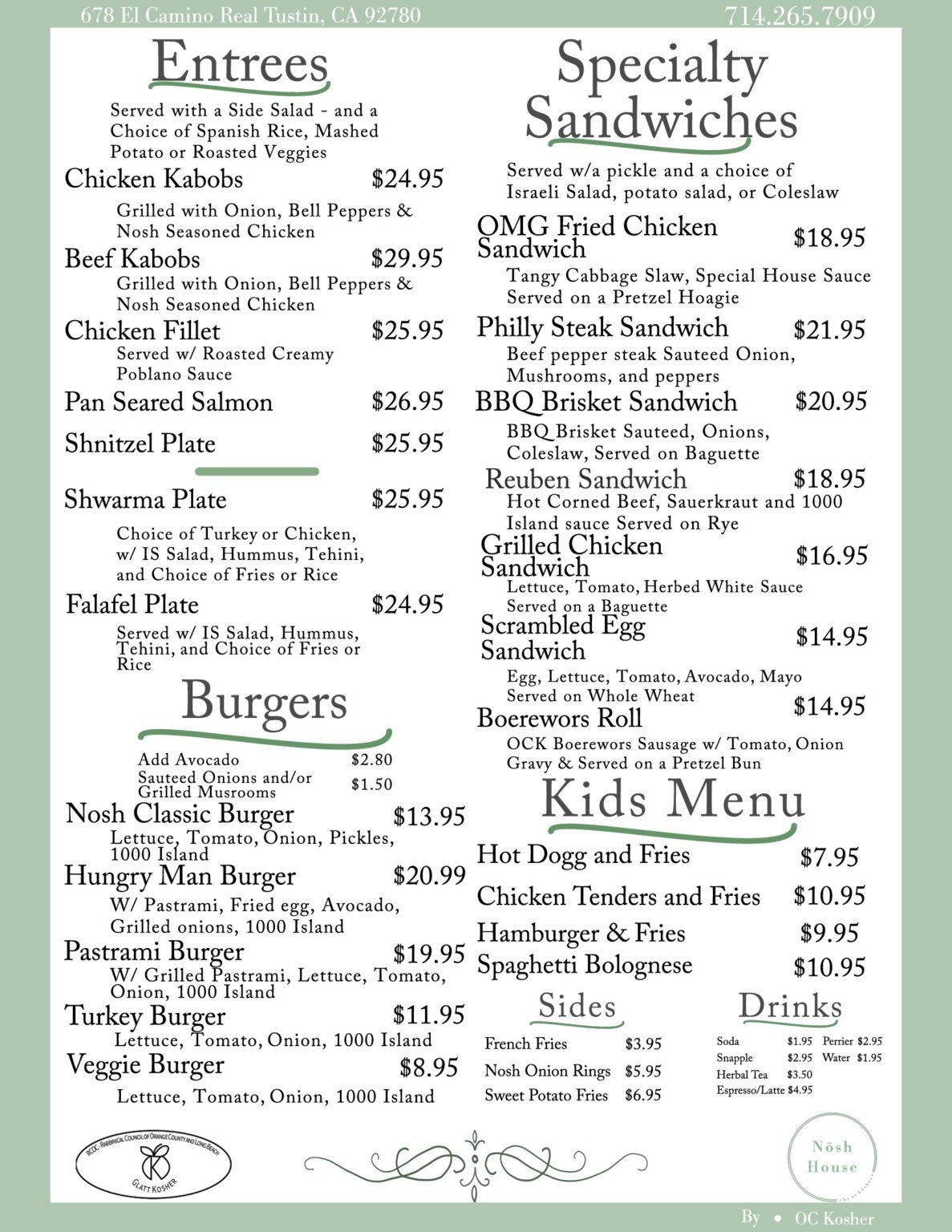 Online Order Nosh House   Nosh House Lunch Menu Page 2 1187x1536 